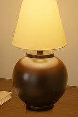 Wooden Side Table Lamp